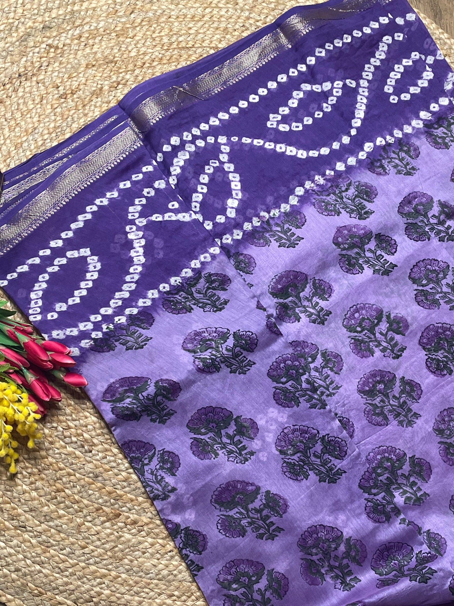 Lavender Elegance Maheshwari