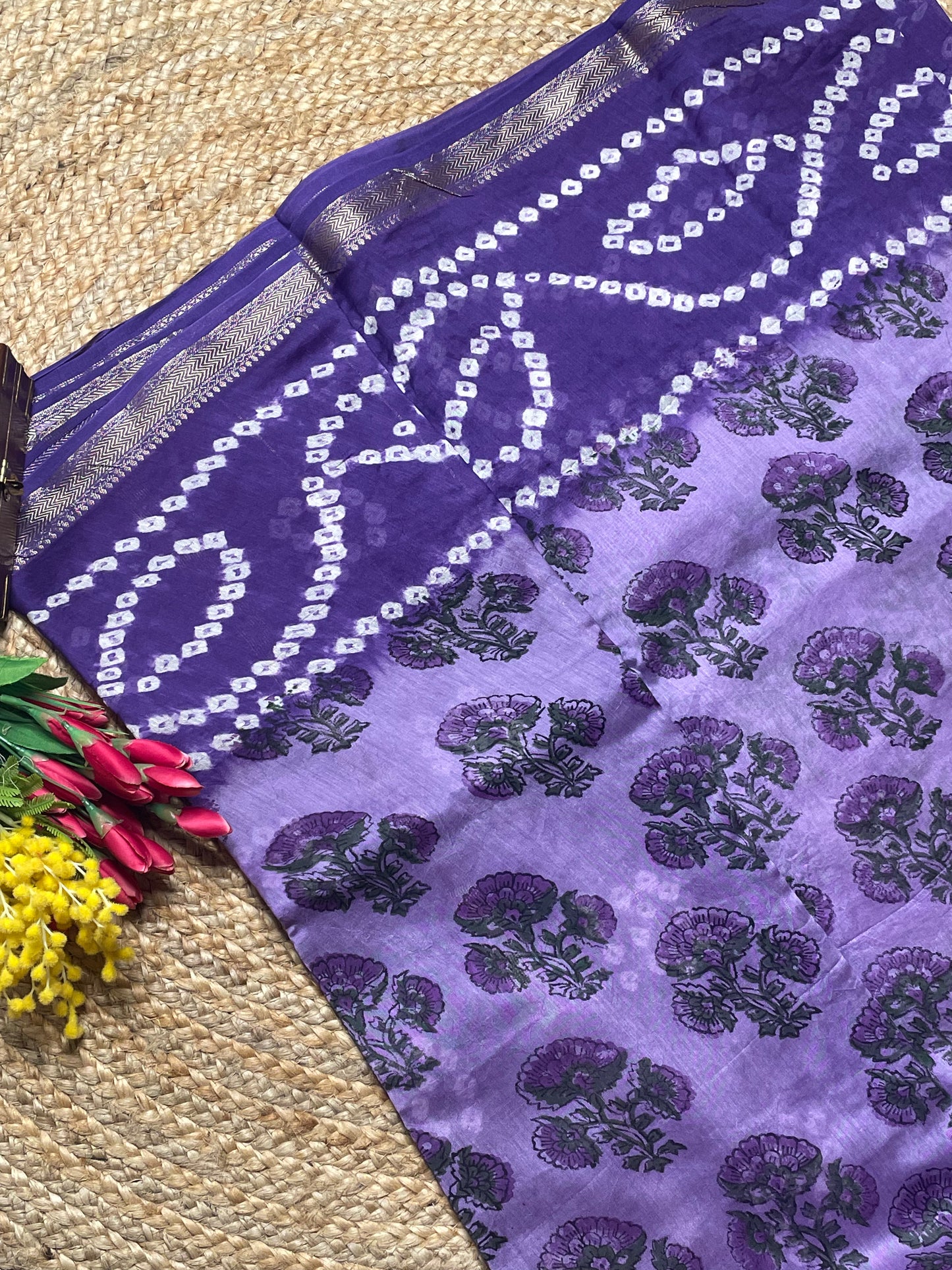 Lavender Elegance Maheshwari