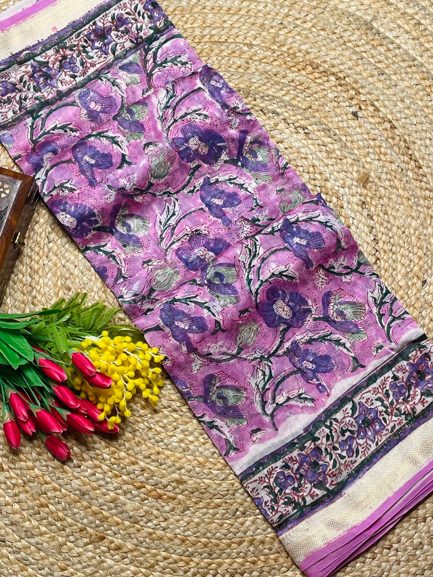 Lavender Blossom Maheshwari