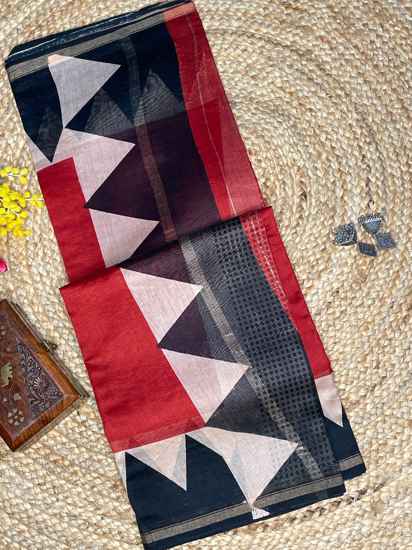 Rudra Red Chanderi