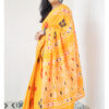 Mustard Yellow Mulmul Cotton Saree