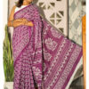 Purple Mulmul Cotton Saree