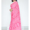 Bagru Print Pink Mulmul Cotton Saree