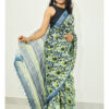 Light Green Cotton Linen Saree