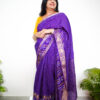 Purple Gaji Silk Saree