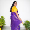 Purple Gaji Silk Saree