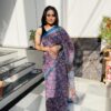 Multicolor Mulmul Cotton Saree