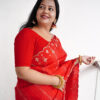 Red Gotta Patti Work With Tube and Zari Work Saree