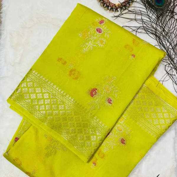 Light Green Silk Cotton